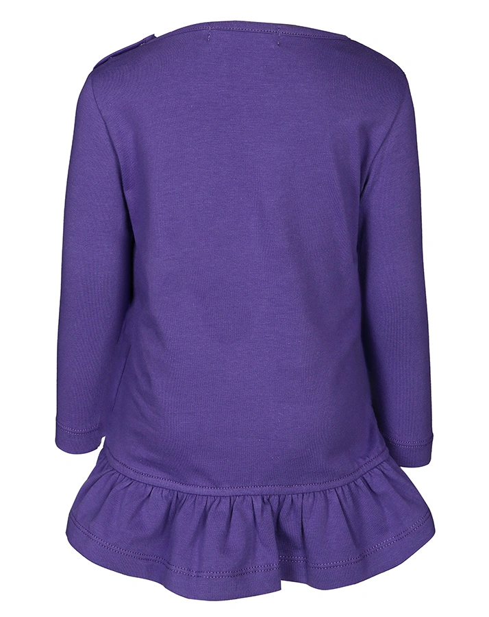 Langarmshirt BALLET SHOES mit Rüsche in lila