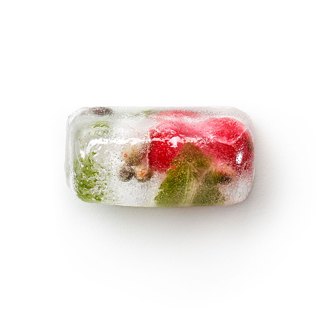 Lékué Isbitform rektangulær med lokk, rød