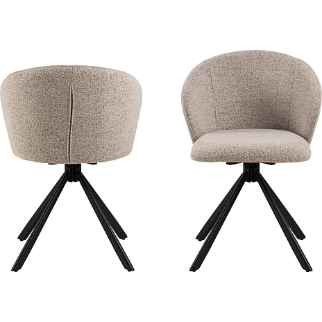 Pippa spisebordsstol i boucléstof - beige