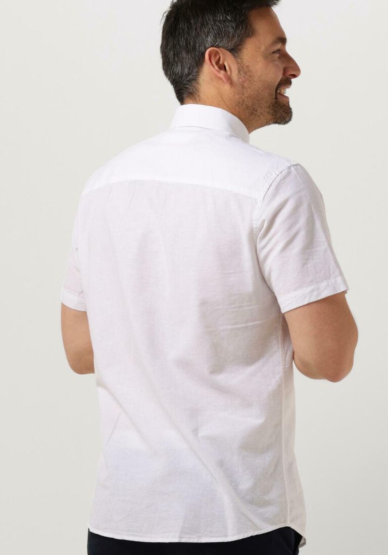 SELECTED HOMME witte selected homme casual overhemd slhslimnew-linen shirts ss classic w