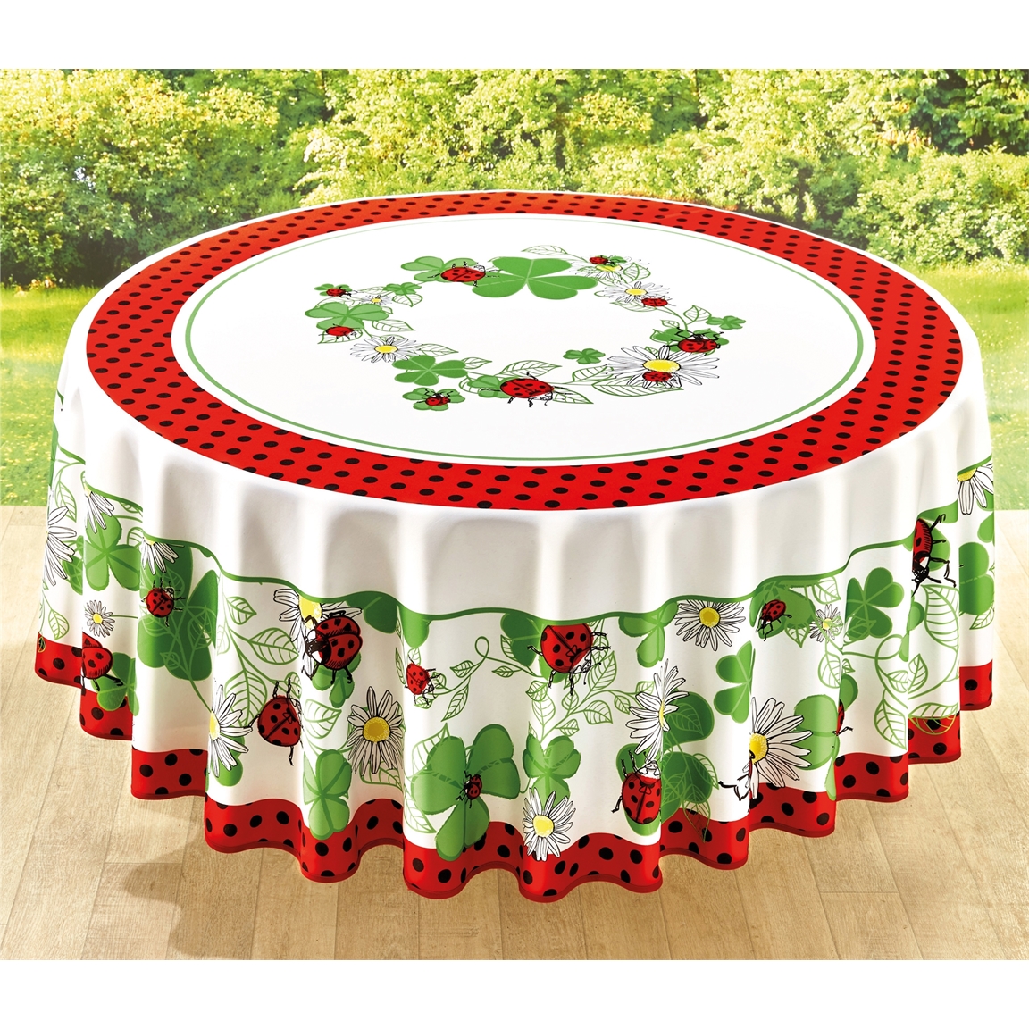 Nappe coccinelles rectangulaire