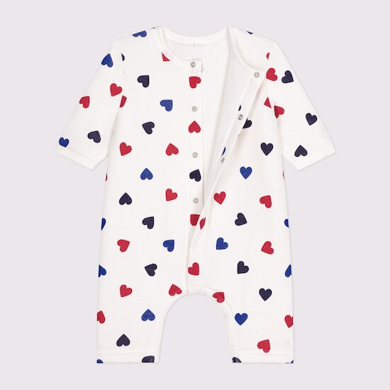 Combinaison longue ouatinée en coton   Marshmallow        de               Petit Bateau