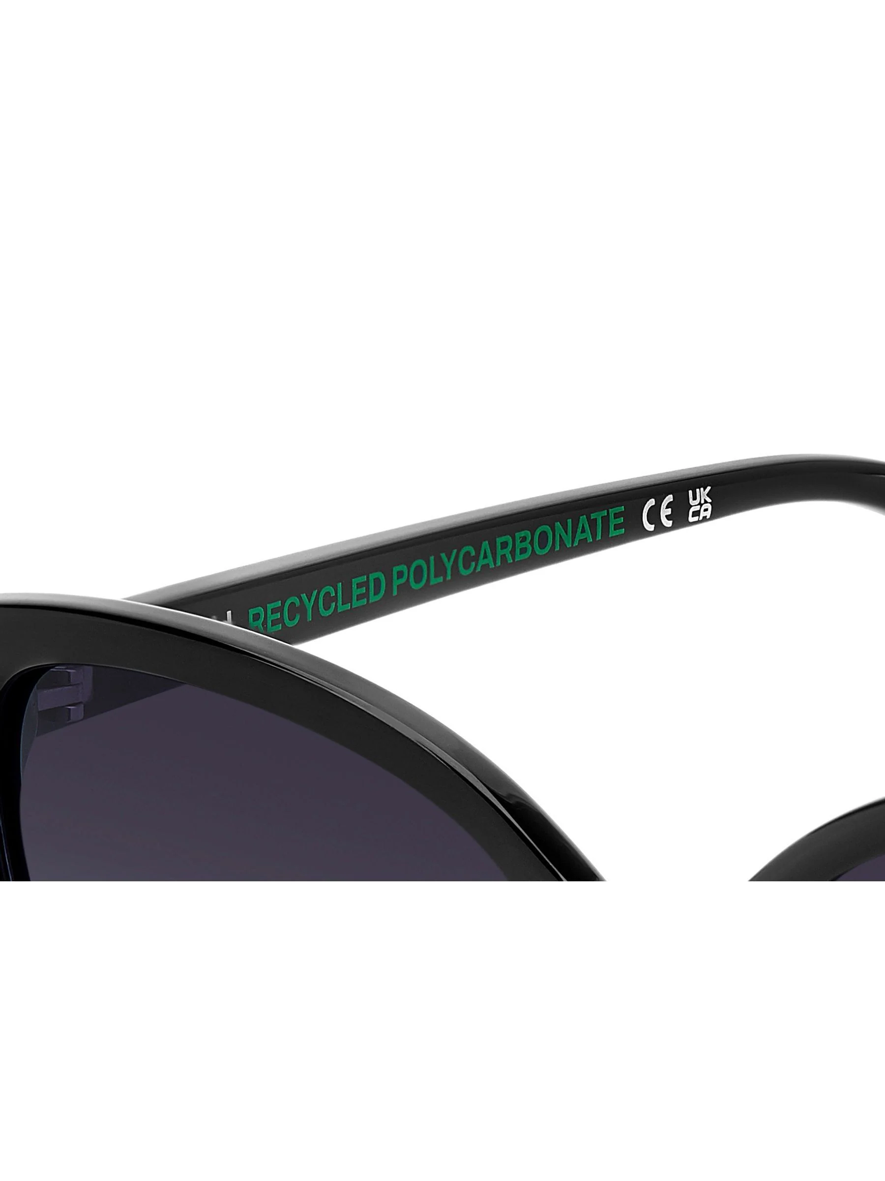 Polaroid Cat Eye Black Sunglasses With Jewel Embellishment