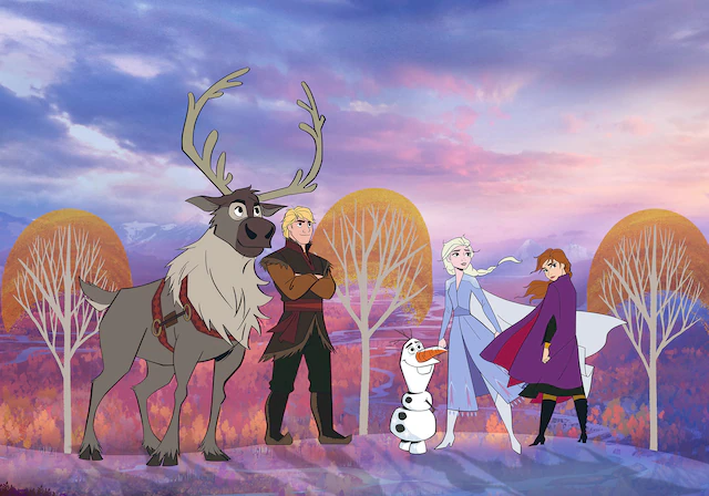 Komar Vliestapete »Digitaldruck Vlies -  Frozen Autumn Forest - Grösse 400 x 280 cm« bedruckt glatt Kinderzimmer