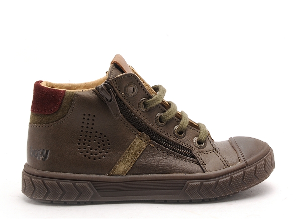 Bopy boots bottine enfant vincent kaki