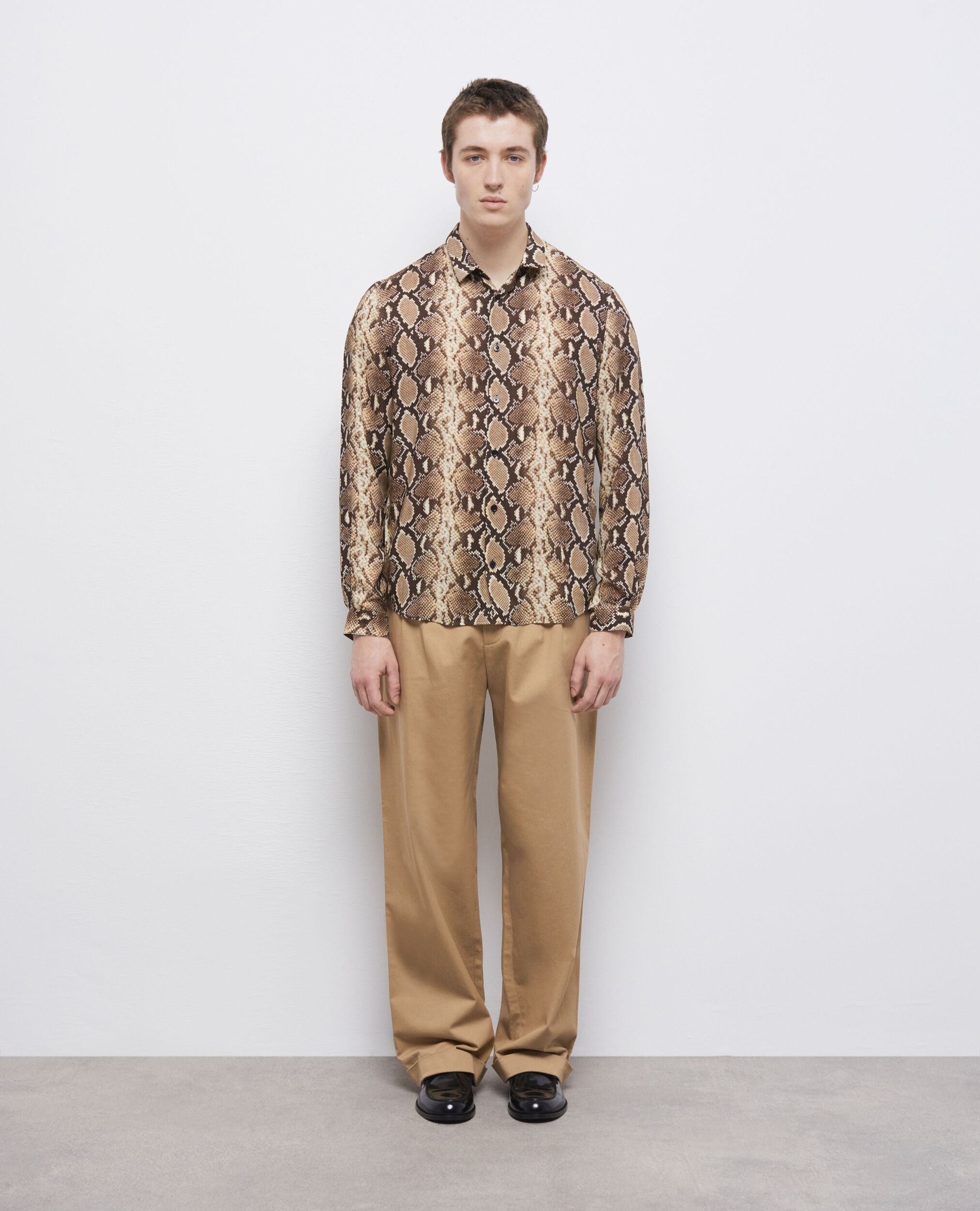 Chemise casual python