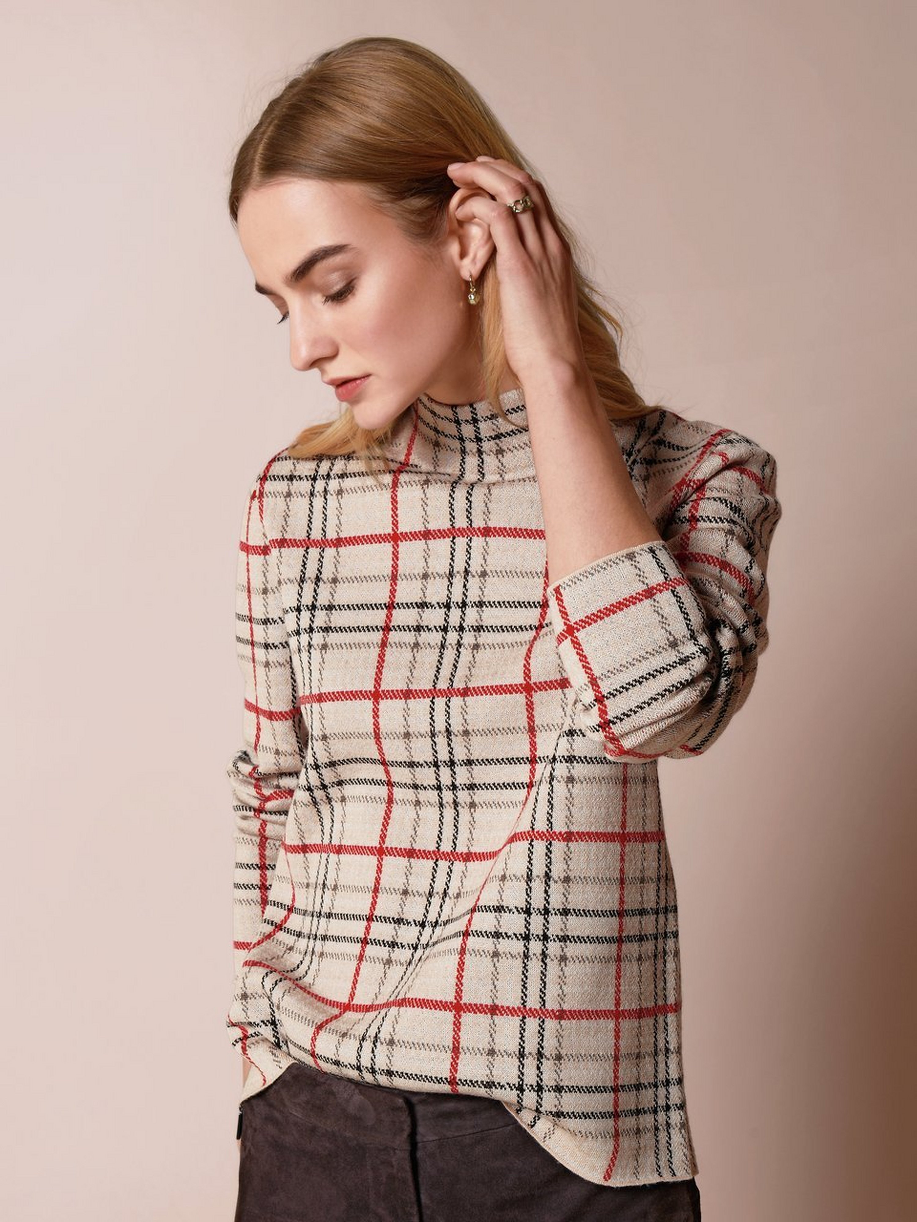 Pullover mit Stehkragen