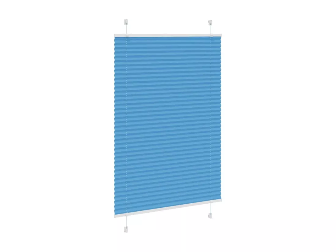 Store plissé bleu 85x150 cm largeur du tissu 84,4 cm polyester
