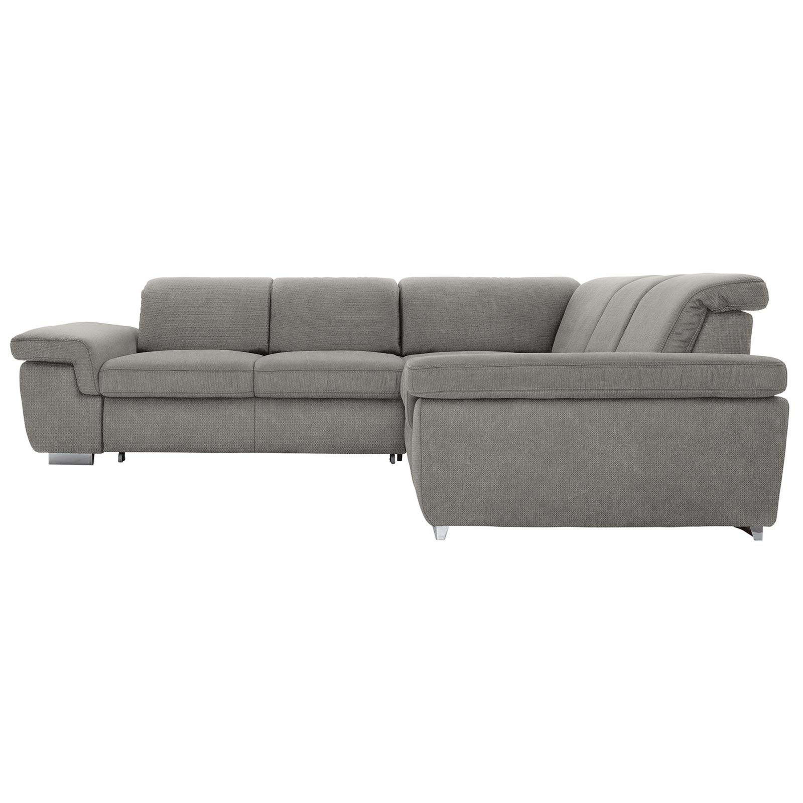 polsterpower Boxspringsofa - Belle silver - Basismodell - rechts