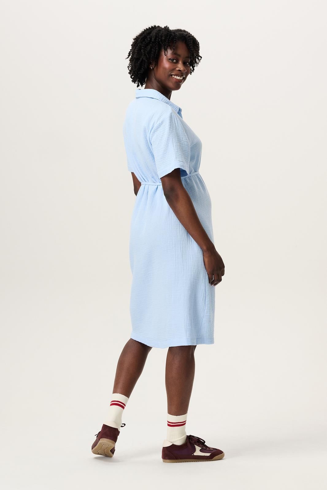 Noppies Maternity Jurk met voedingsfunctie Cruz - Light Sky