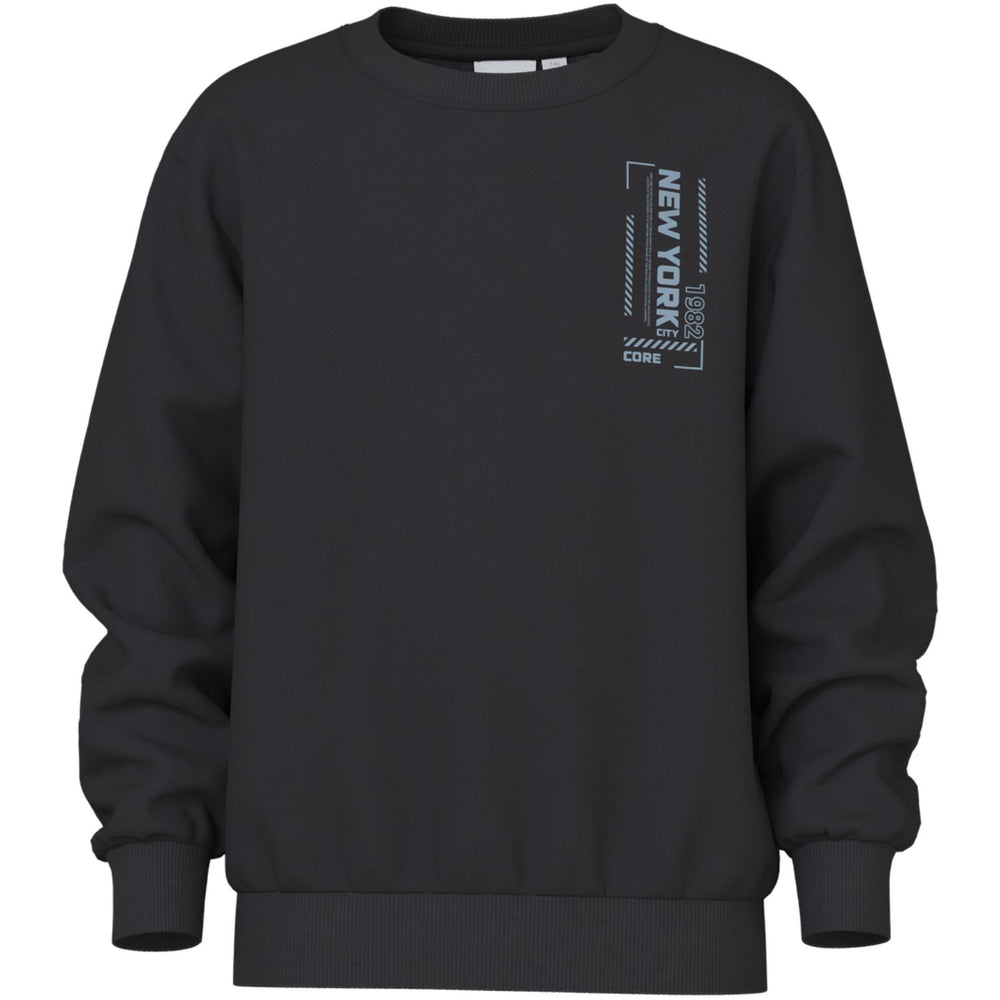 Køb Name It Black New York 1982 Nkmvasha Ls Nreg Sweat Unb