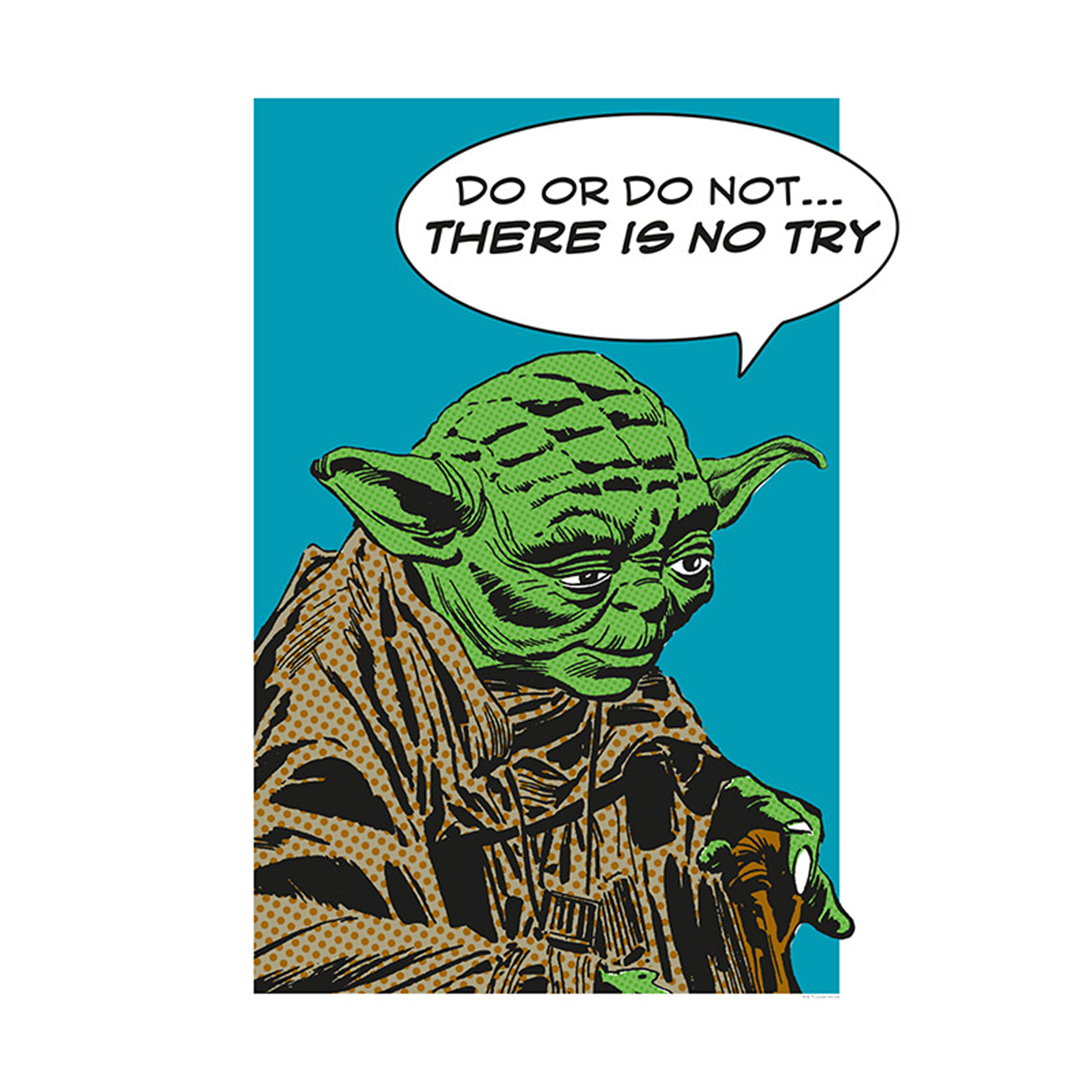 Wandbild STAR WARS CLASSIC COMIC QUOTE - 50x70 cm
