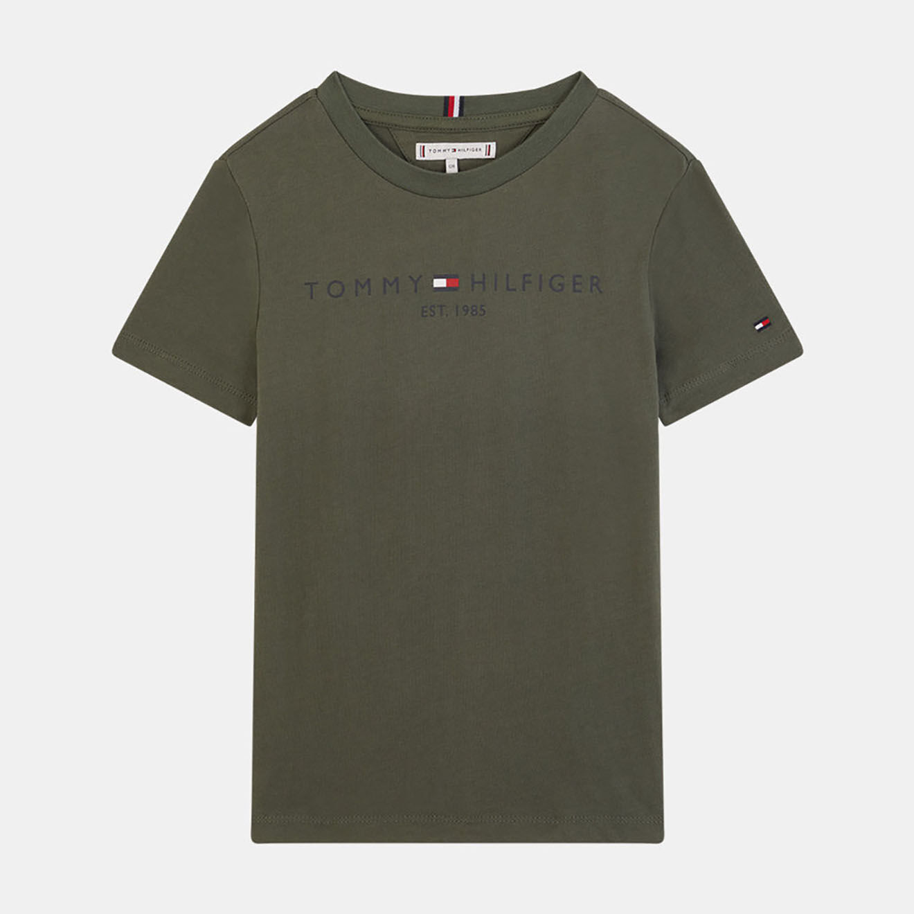 Tommy Hilfiger T-Shirt 100% Coton Bio Classic kaki