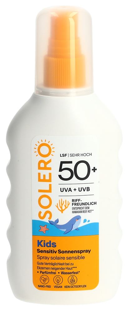 SOLERO Kids Sensitiv Sonnenspray SPF50  Spr 200 ml