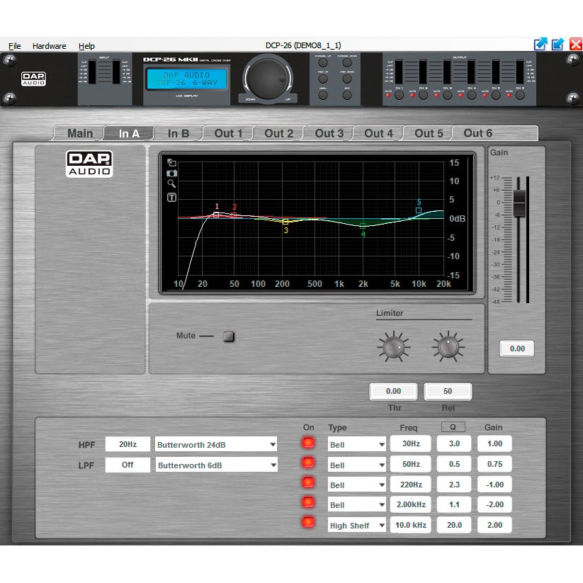 DAP DCP-26 MKII digitale crossover