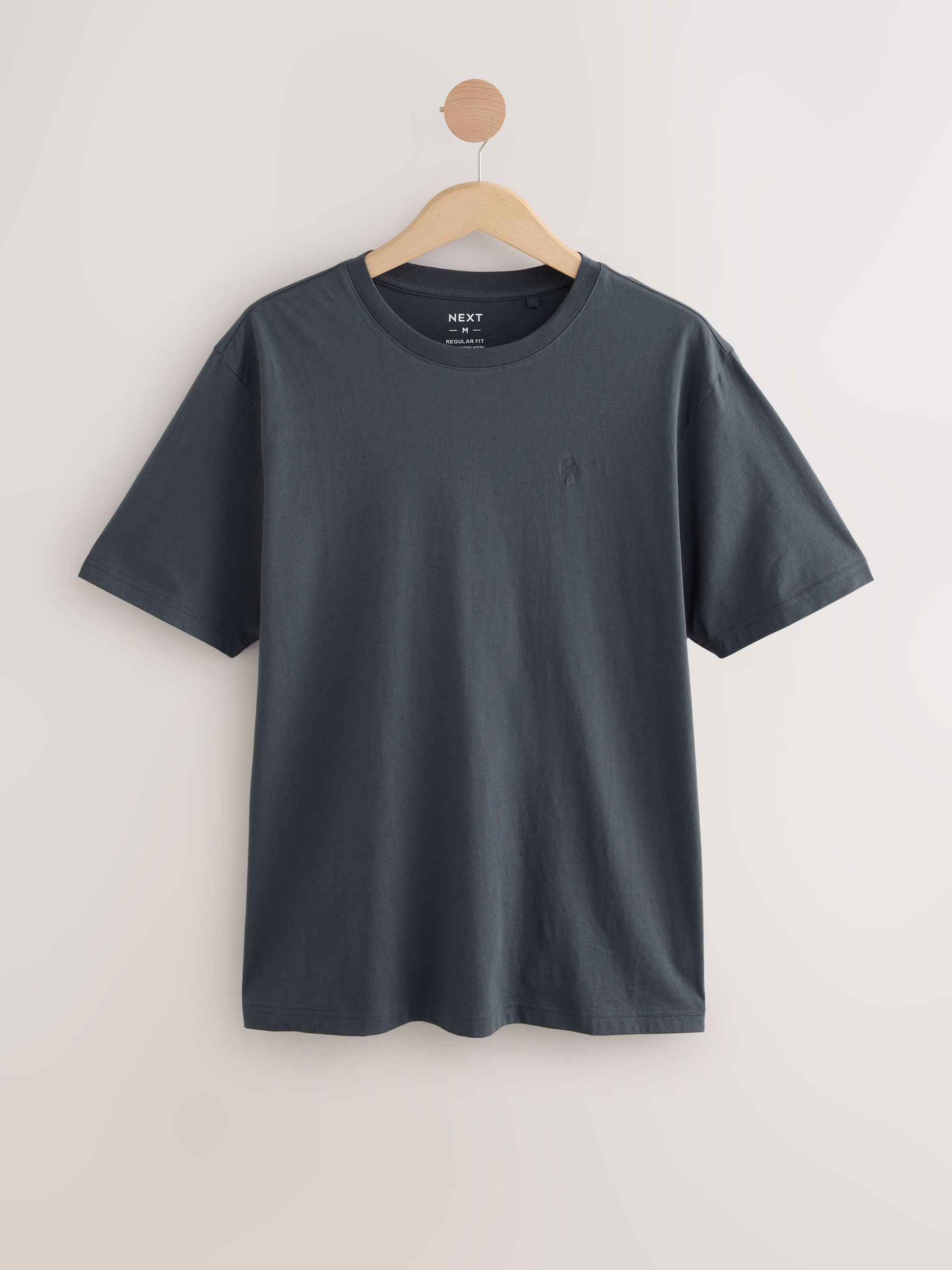 Grijs/roze/ecru/groen - Normale Pasvorm - Verpakking met 4 T-shirts