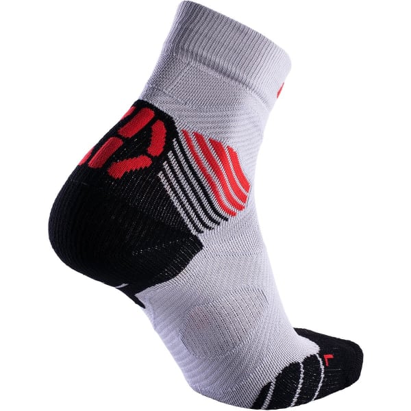 Chaussette running UYN MAN RUN TRAIL CHALLENGE SOCKS PEARL GREY/RED
