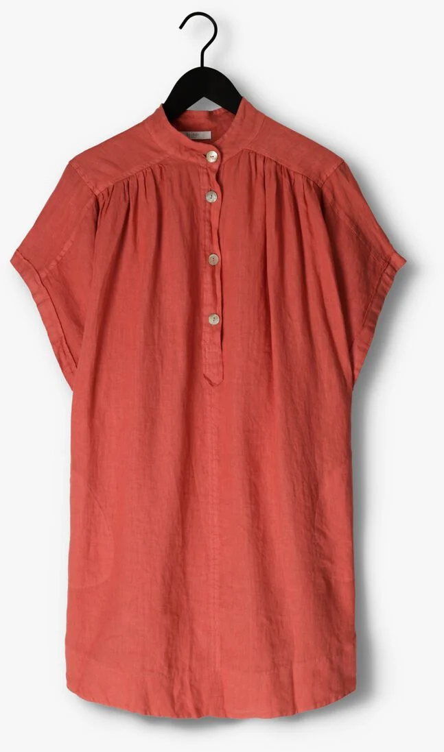BY-BAR roze by-bar mini jurk amber linen dress