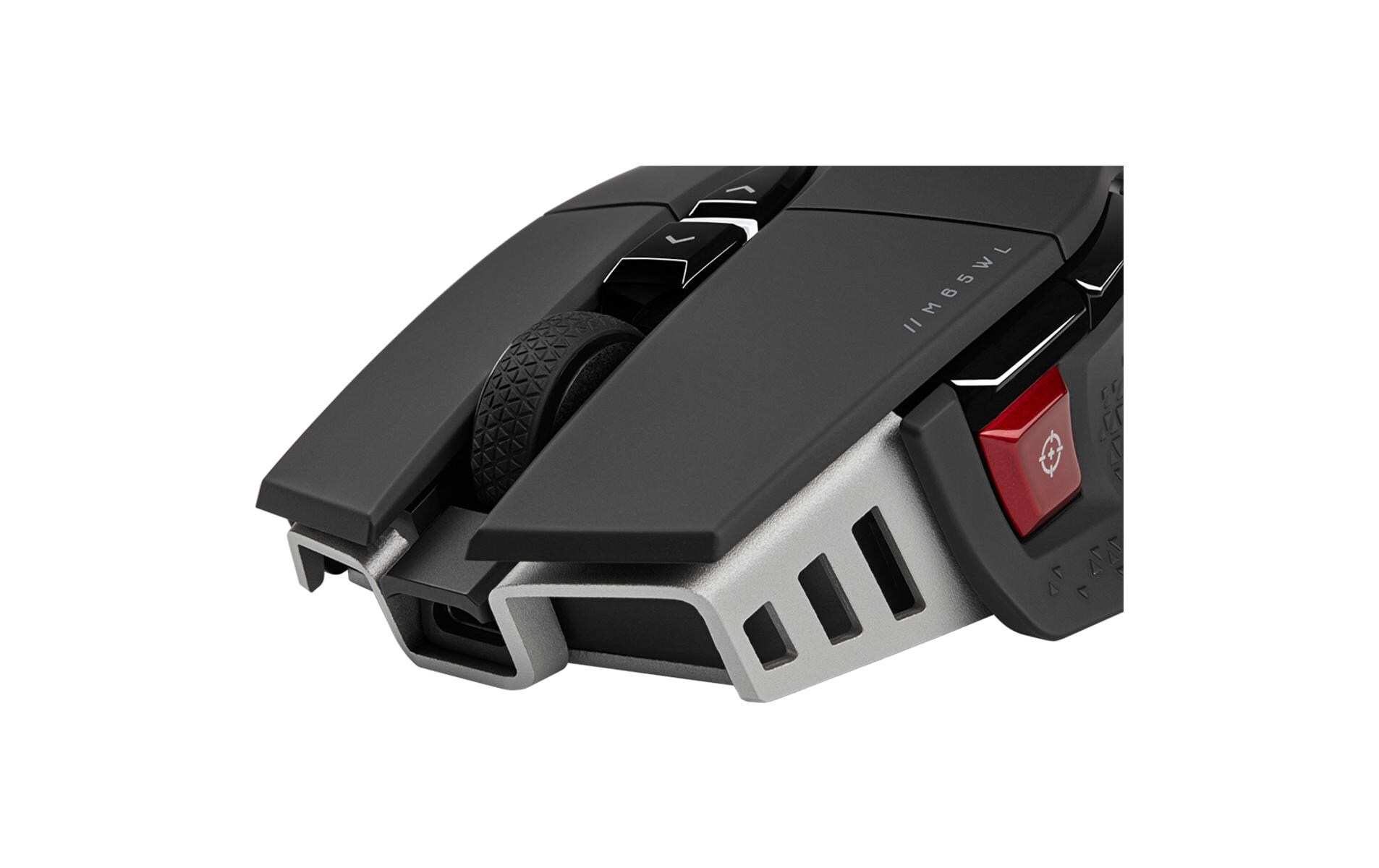 Gaming-Maus M65 RGB Ultra Wireless Schwarz<br>Kabellose Gaming-Mouse mit geringem Eigengewicht und programmierbaren Tasten, speziell konzipiert für FPS-Spiele