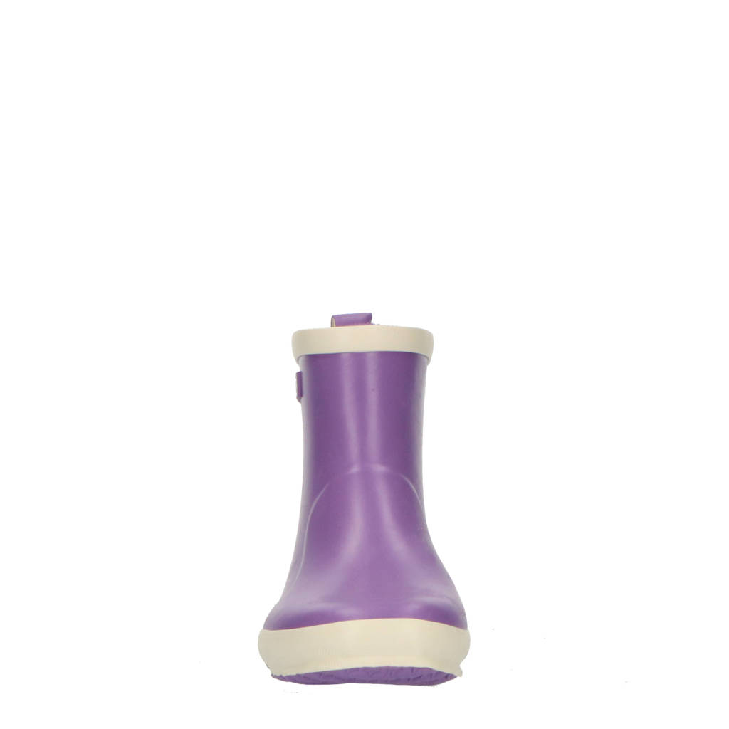 Bergstein lage regenlaarzen paars/wit