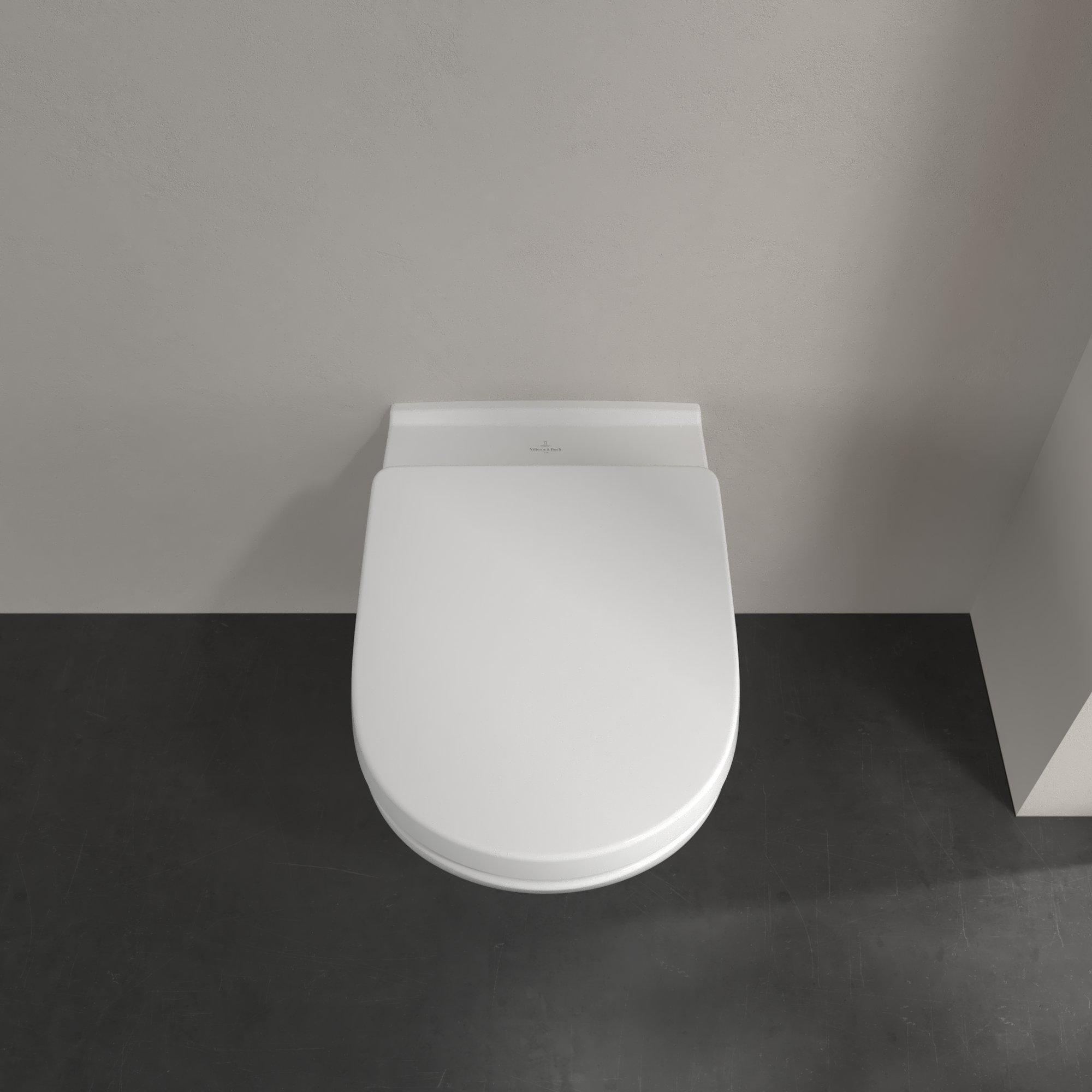 Villeroy & Boch O.novo hangend toilet CeramicPlus met softclose zitting wit glans
