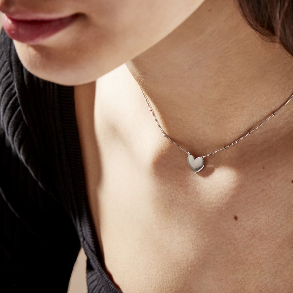 Collier Argent Blanc Careen