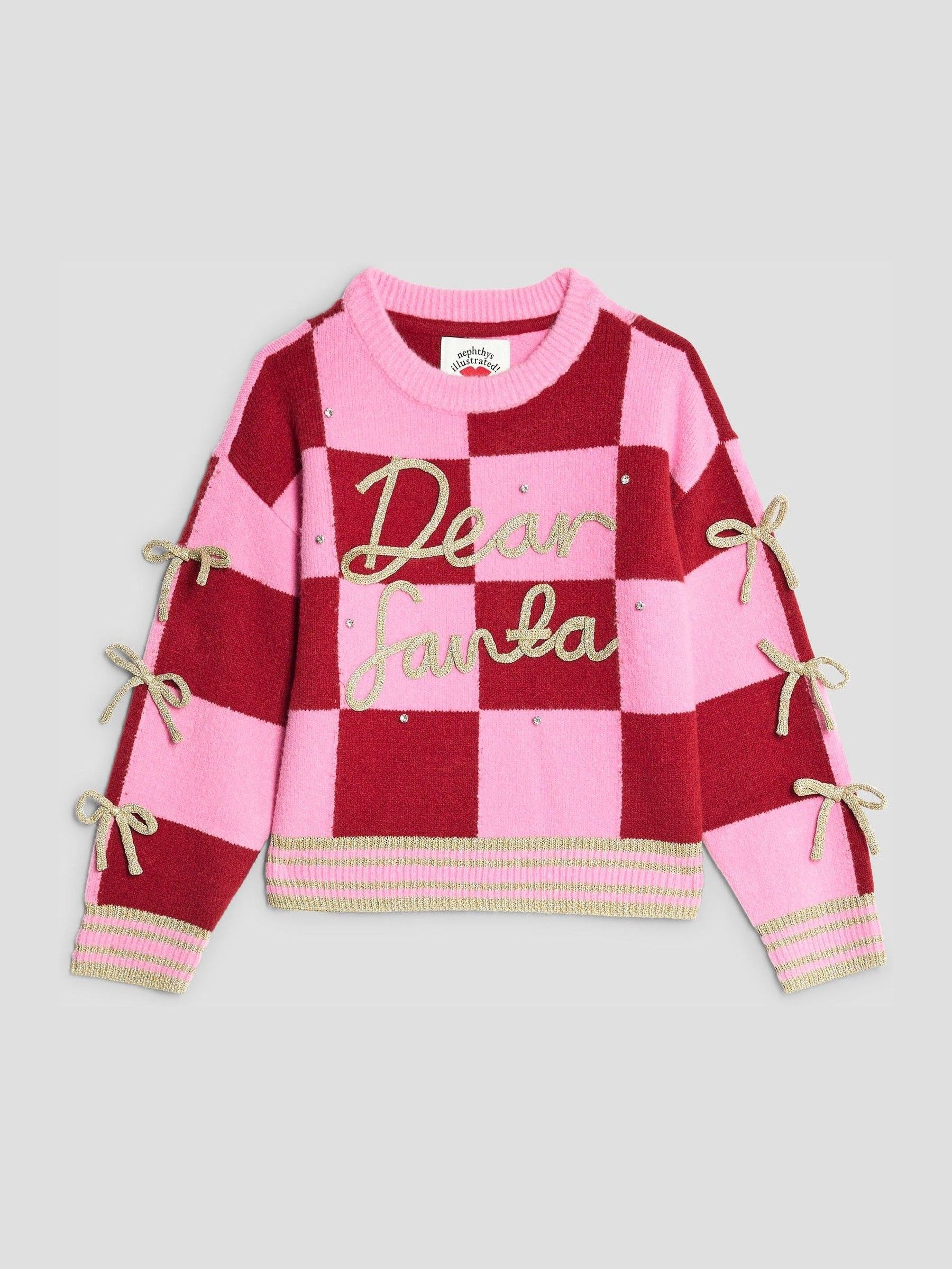 River Island Nephthys Dear Santa Christmas Jumper