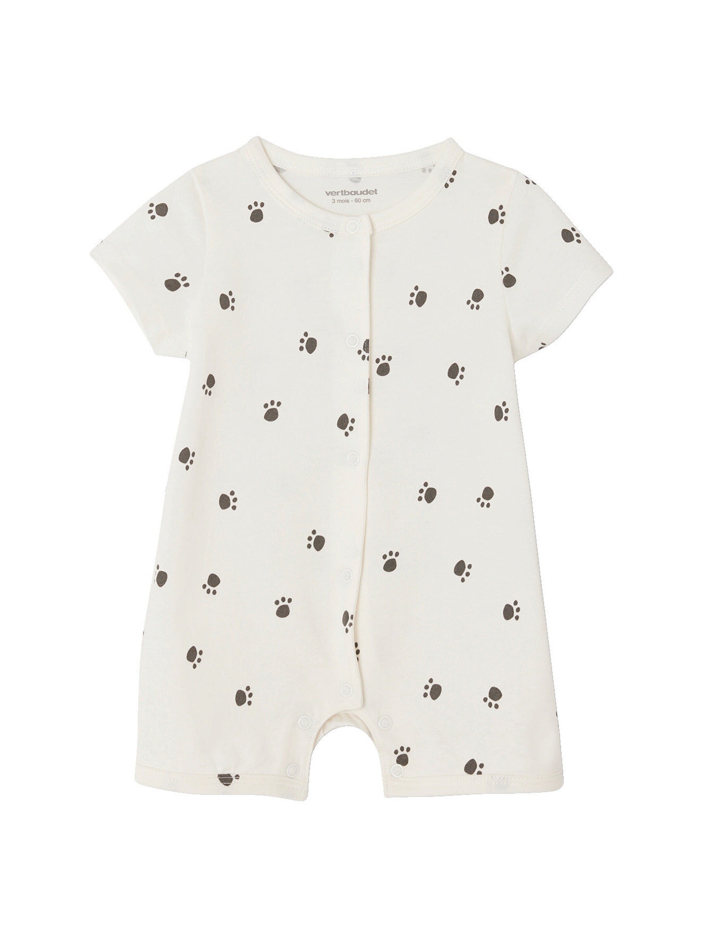 Vertbaudet 2er-Pack Baby Sommer-Overalls orange