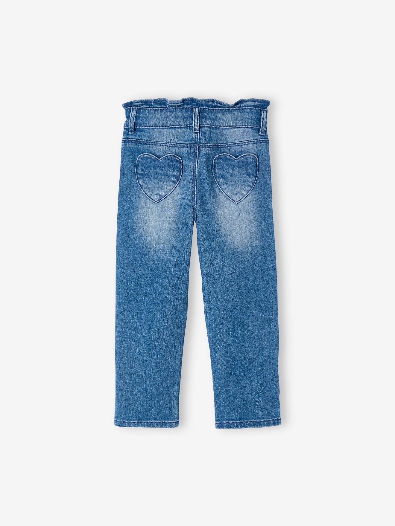 Calça jeans cropped feminina Double Stone com laços.