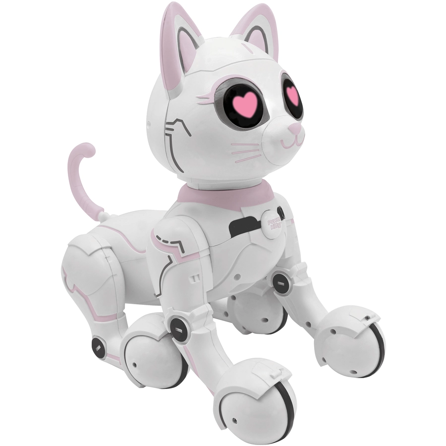 LEXIBOOK Power Kitty - Meine schlaue Roboterkatze mit Programmierfunktion, weiß