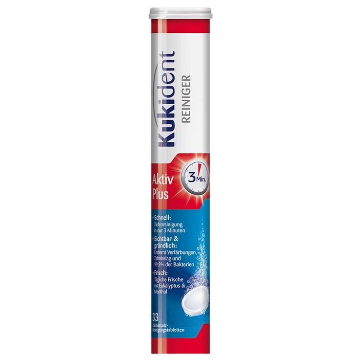 Kukident Aktiv Plus Tabs, 33 St
