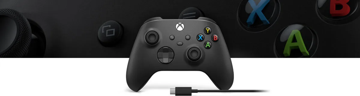 Microsoft Xbox Controller avec câble Manettes de jeu