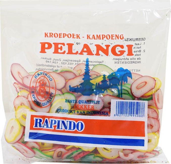 Rapindo Kroepoek Pelangi (ongebakken) 250g