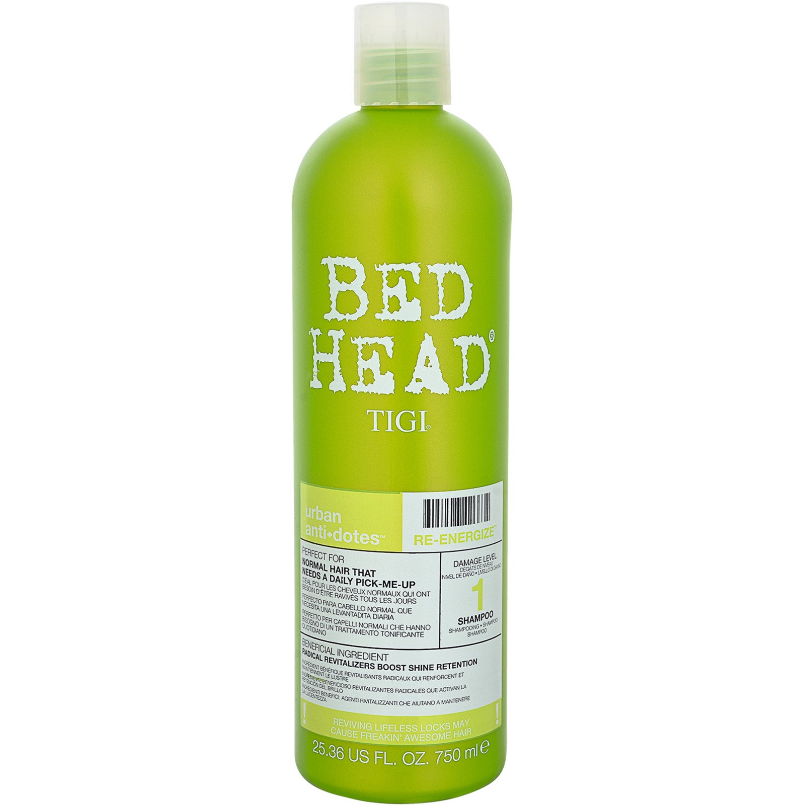 Tigi Bed Head Anti-Dotes Re-Energize Shampoo + Conditioner, je 750 ml