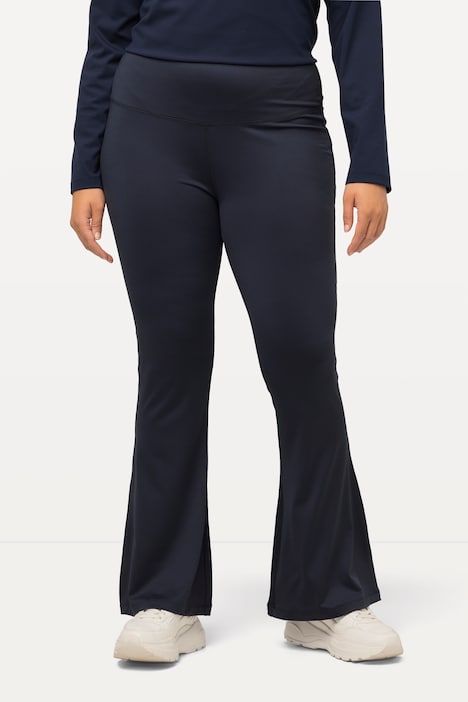 Sport-Leggings, Bodyforming-Bund, ausgestelltes Bein