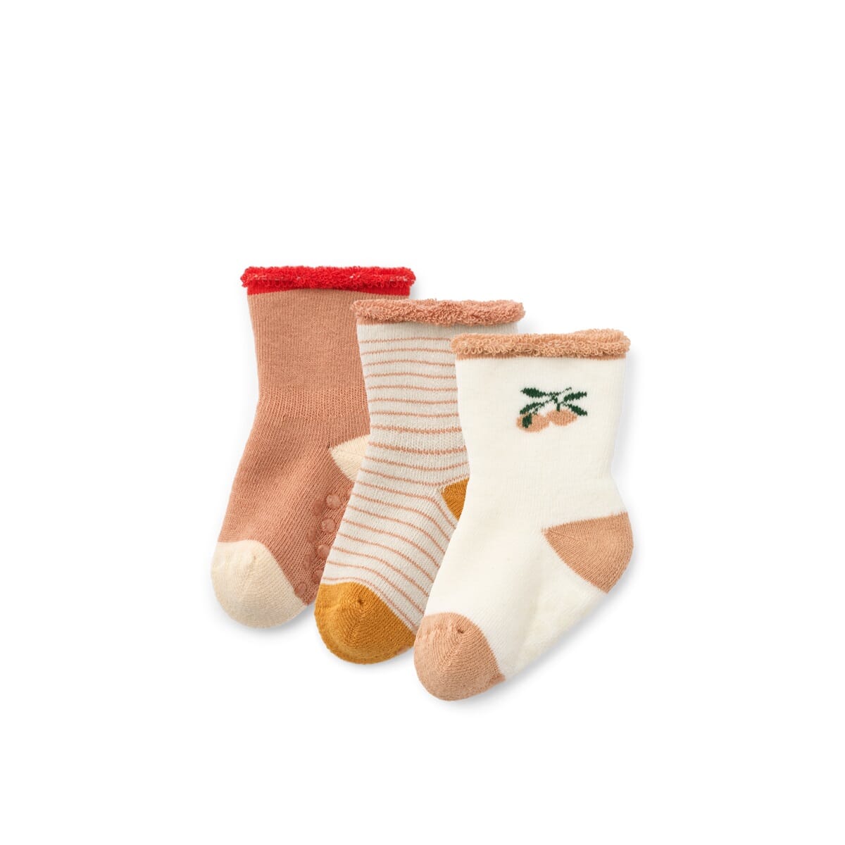 Eloy Baby Socks 3-Pack peach - Liewood - Rumpetroll