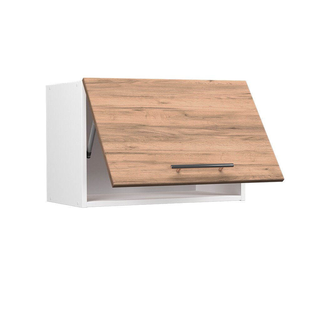 Vicco Hängeschrank Küchenschrank Küchenmöbel Fame-Line Weiß Eiche modern 60 cm Küche Einbauküche Hängeschrank Klapptür Dunstabzugshaube Küchenzeile