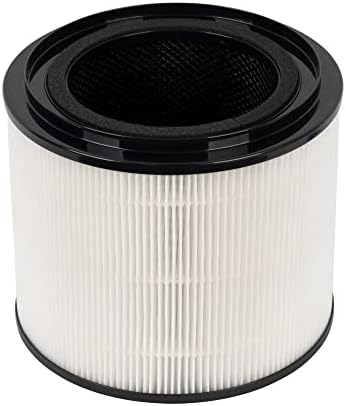 Amazon Basics   Purificateur d'air, Couvre jusqu'à 12 m², Filtres à air True HEPA et au charbon, CADR 100 m²/h, Élimine 99,97 % des allergènes (pollen, poussière, fumée), Prise européenne, Blanc : Cuisine et Maison
