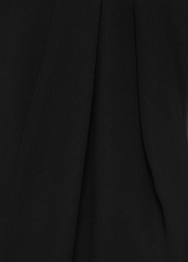 MANGO Long jumpsuit with crossover detail Black