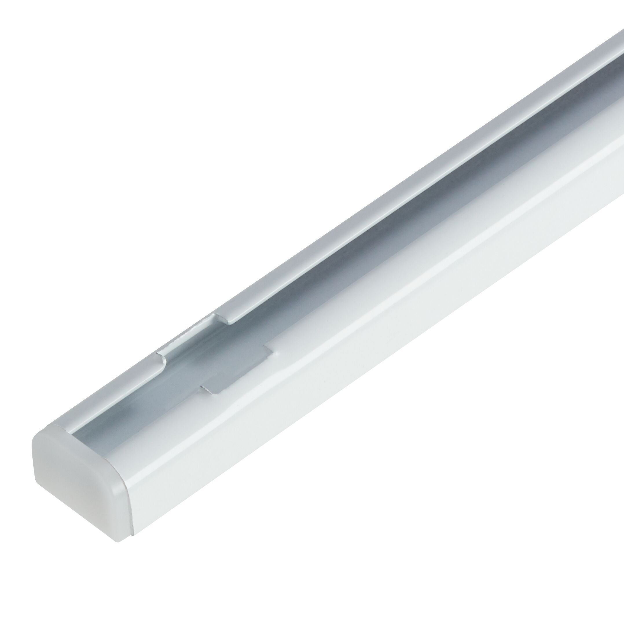 SLIM LINE Vorhangschiene - Weiss / B: 240.0 cm x T: 1.6 cm x H: 1.0 cm