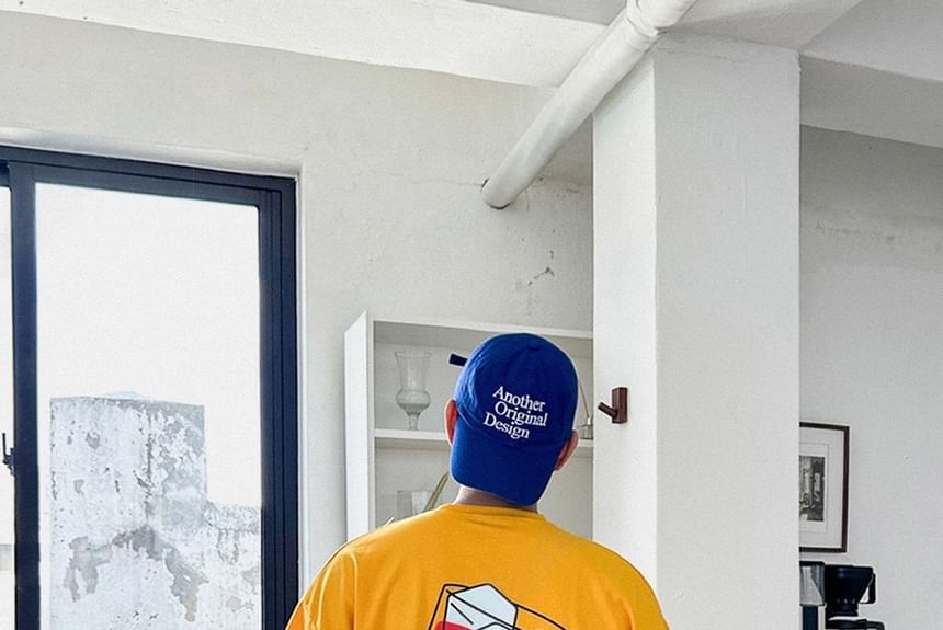 SeoulPop - T-shirt met korte mouwen en cartoonprint, losvallend