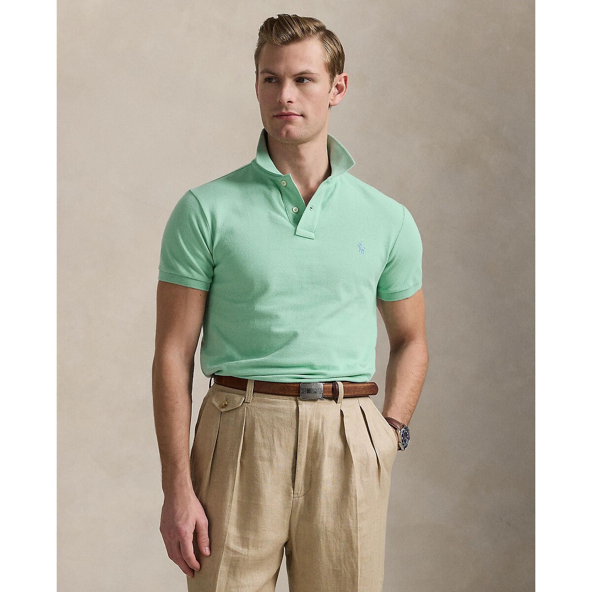 POLO RALPH LAUREN<br>Polo elegante em malha piqué