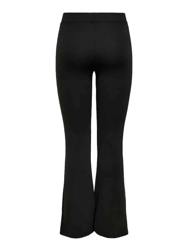 ONLY Jerseyhose »ONLFEVER – Jerseyhose mit Stretch und ausgestelltem Bein«  skinny fit, casual, Jersey, Polyester, ohne Ausschnitt