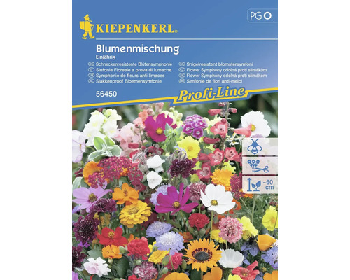 Gemengde zomerbloeiers, eenjarige Kiepenkerl-bloemzaden voor ca. 2 m²