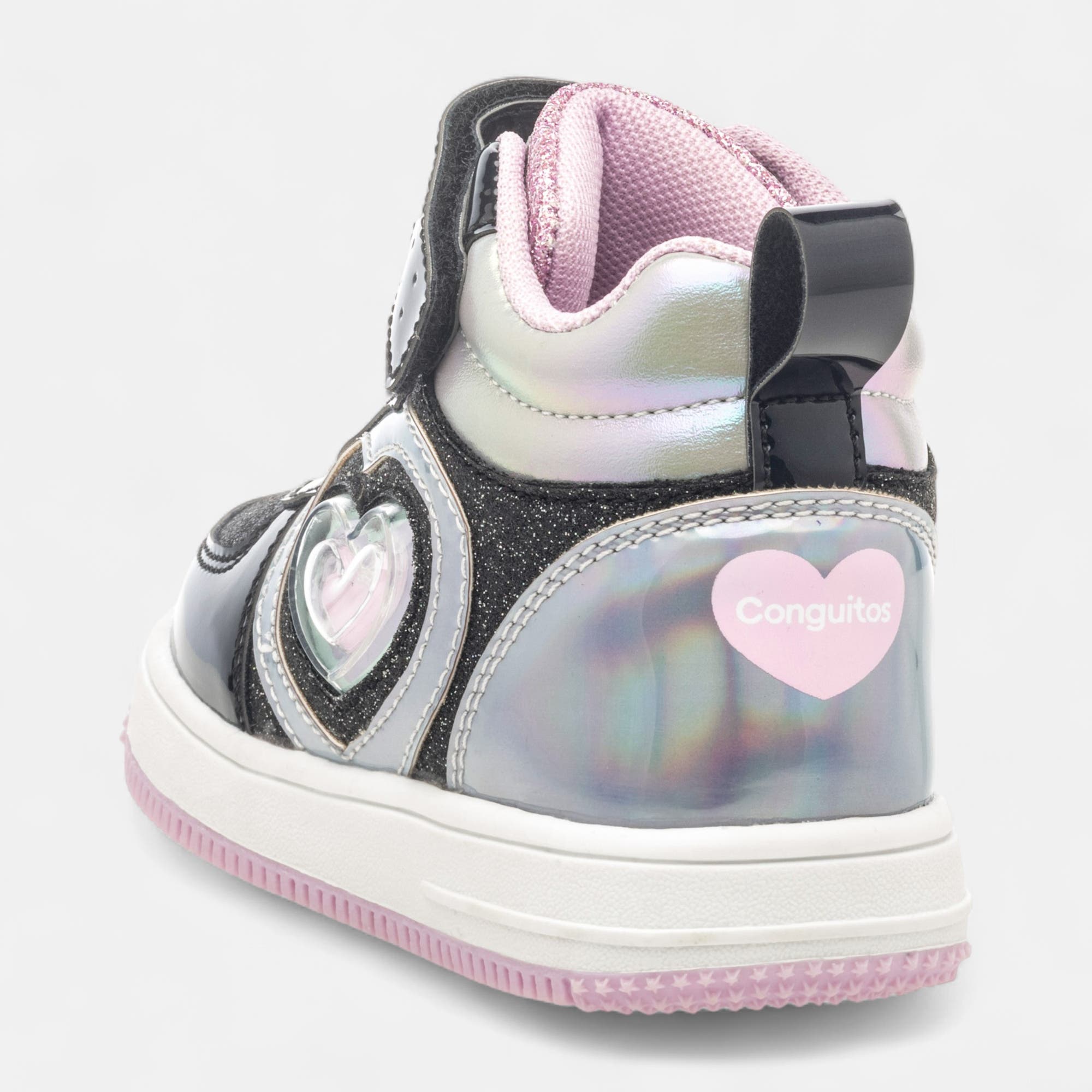 Baskets hautes Fille noir