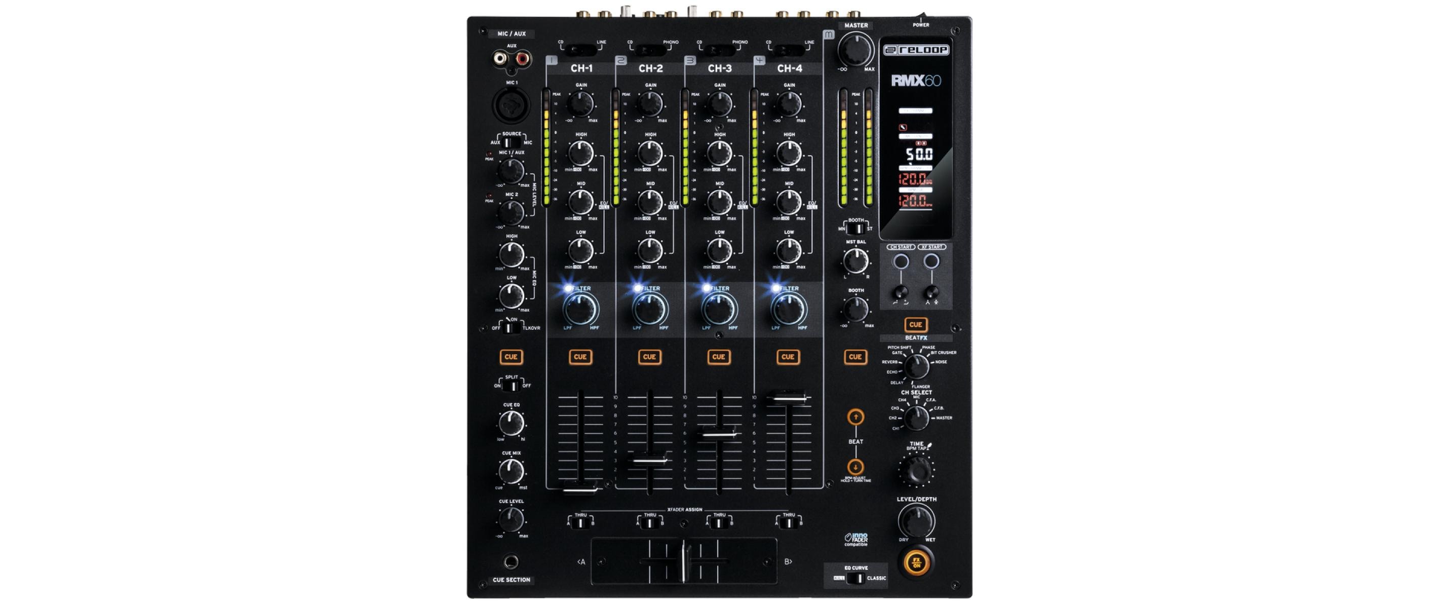 DJ-Mixer RMX-60 Digital<br>4+1 Kanal Digital-DJ-Mixer