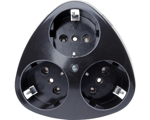 ROTH LANGE 100505151 3-voudige opbouwdoos, zwart