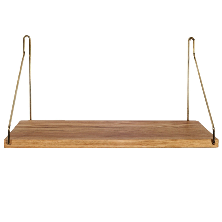 Frama Shelf wandplank 40x20 naturel/messing