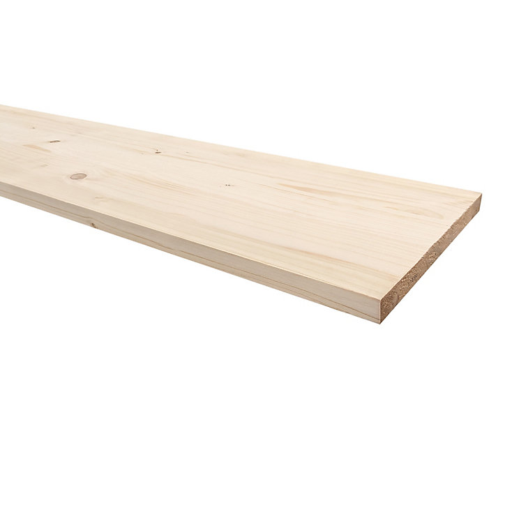 Tablette en sapin rustique ISB 120 x 30 cm, ép.18 mm