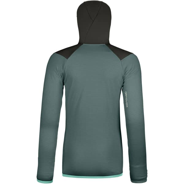 Veste polaire randonnée ORTOVOX FLEECE GRID HOODY W DARK ARCTIC GREY